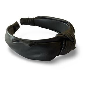 Faux Leather Knotted Headband